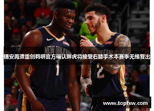 锡安再遭重创鹈鹕官方确认胖虎将接受右膝手术本赛季无缘复出
